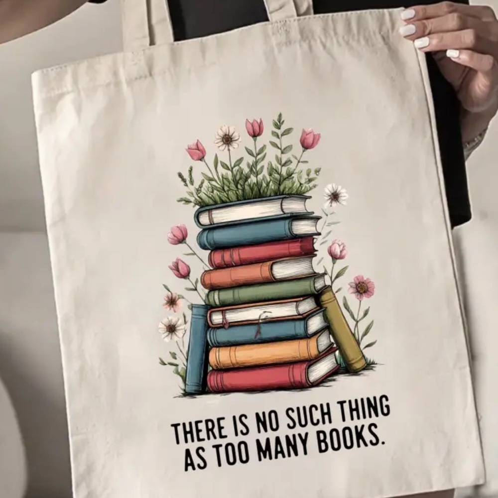 Stylish book theme Tote Bag!